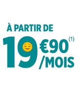 A partir de 19,90 € / mois (1)