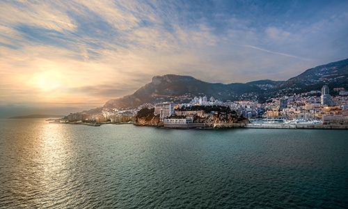 Paysage de la principauté de Monaco